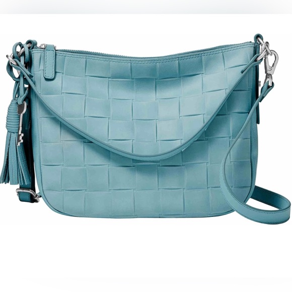 💖 BRAND NEW FOSSIL BLUE CROSSBODY PURSE💖 - Picture 6 of 7